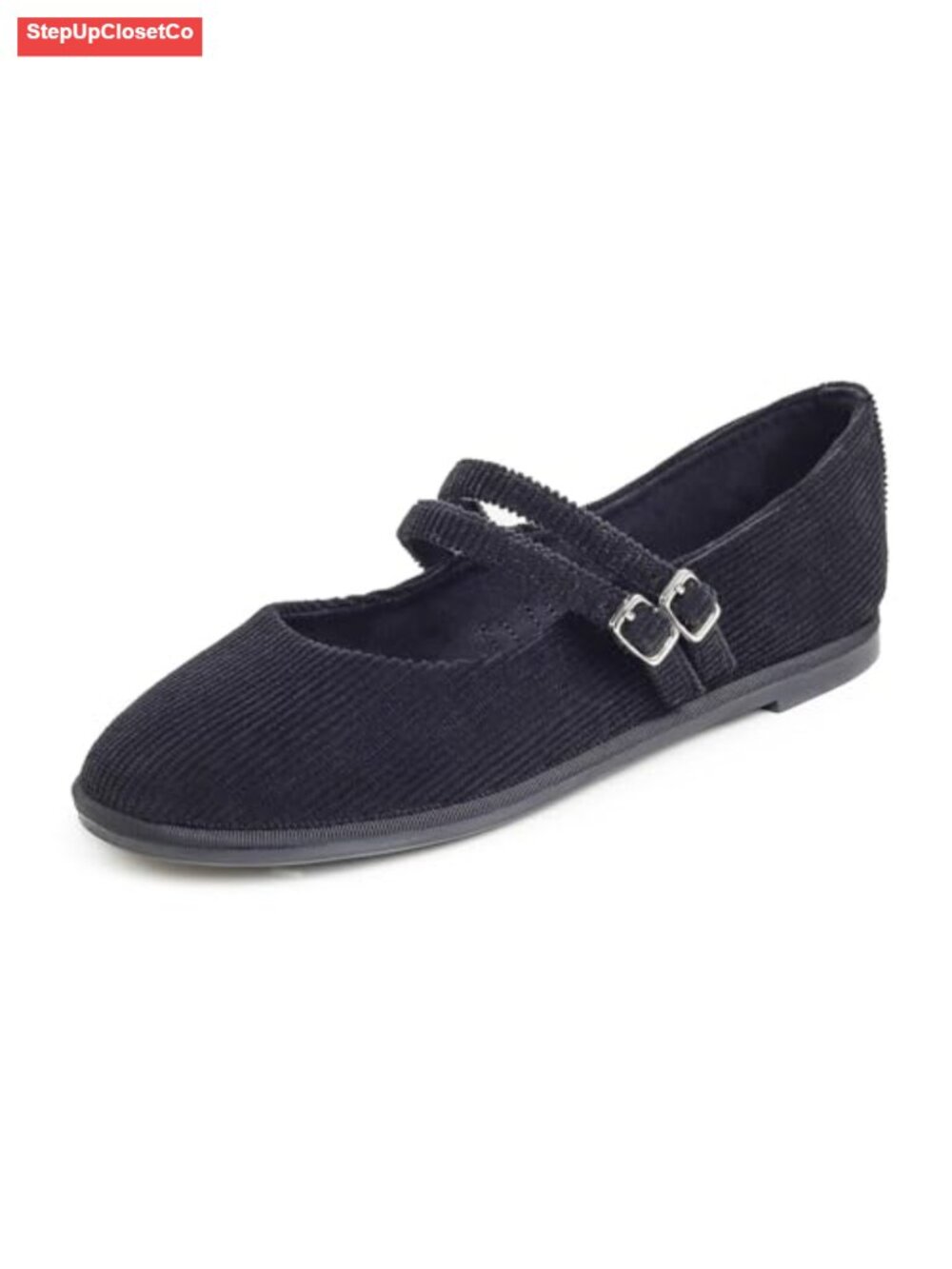 Women's Memory Foam Mary Jane Flats - Cushioned Comfort Buckle Shoes